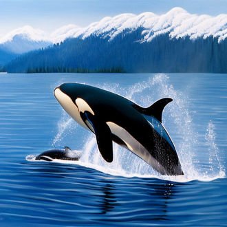 Orca painting